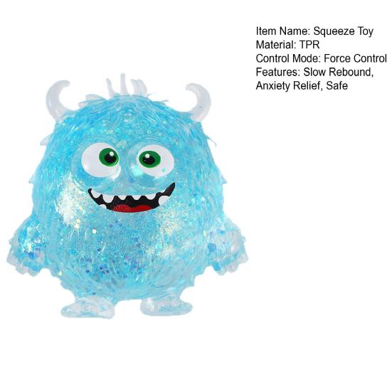 Demon Squeeze Toy Slow-Rising TPR Fidget for Stress Relief Cute Soft Decompression Gadget for Kids Adults