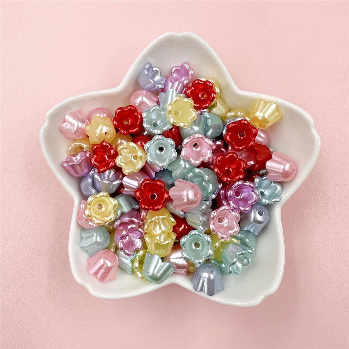 

40 шт. 9*6,7 мм акриловые модные ландыши цветочный сосуд свободные бусины DIY аксессуары для изготовления ювелирных изделий брелок серьги материал ручной работы разноцветный