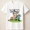 Dog Man Kreskówka Zabawne Zwierzę Bohater Komiks Graficzny Unisex Koszulka Unisex Koszulka