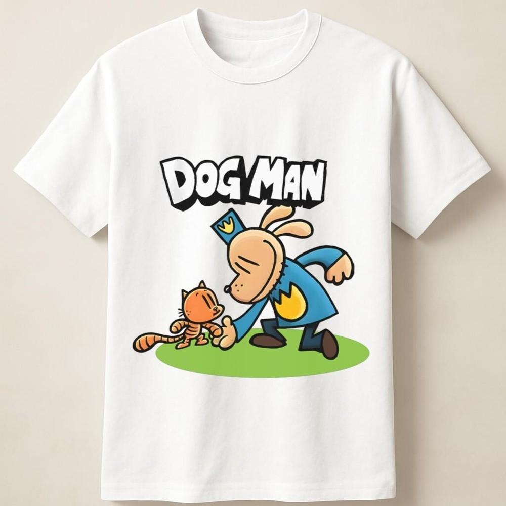 Dog Man Cartoon Funny Animal Hero Comic Graphic Unisex T-Shirt Unisex T-Shirt S