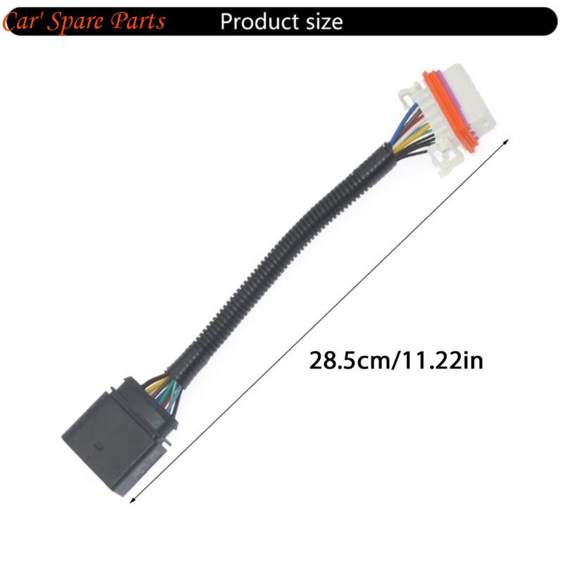 Y4UA Waterproof Dustproof Automotive Front Headlight Wiring Adapter Connector Plugs Play for 7L6971071A Halogen Compatibility