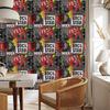 Graffiti pattern wallpaper for living room and bedroom 50x1000