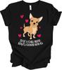 Just A Girl Who Loves Chihuahuas T Shirt Cute Chihuahua Dog Girl Gift Tee