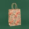 StoBag, Spring Floral Kraft Paper Gift Bags, for Birthday, Party Supplies, Eco-Friendly Paper, Children's  Package, 12/30pcs