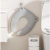 Non-Slip Baby Folding Potty Seat Waterproof Storage Bag Portable Toilet Seat Cover Hanging Hole Splash Guard