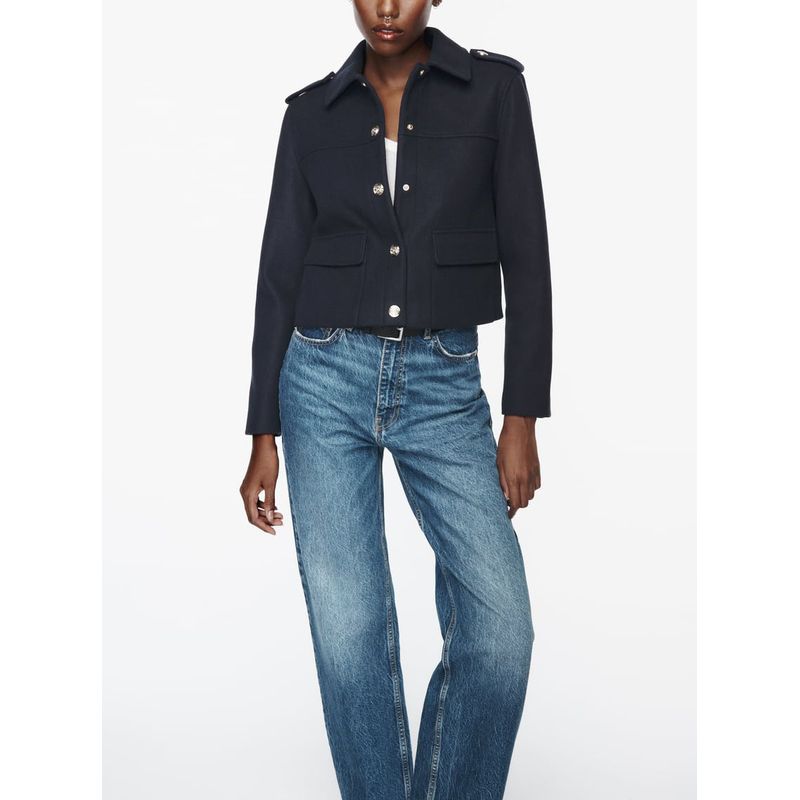 Spring New Arrival Fashion Loose Lapel Long Sleeves Retro Golden Breasted Soft Jacket Outwear 3046258