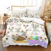 Cute Inoue Toro Bedding Set Single Twin Full Queen King Size Bed Set Adult Kid Bedroom Duvet Cover Sets 3D Anime Bed Sheet Set