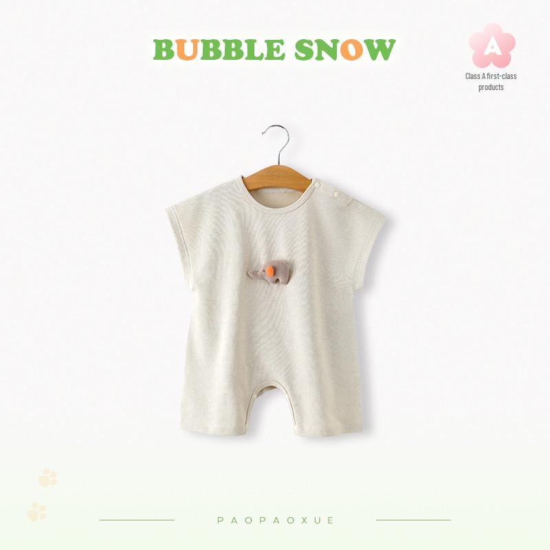 Baby Summer Sleeveless Romper, Outdoor Thin Belly Protection Suit for Boys and Girls