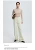 Women's High Neck Cashmere Sweater: Warm Wool, Solid Color, Perfect for Autumn and Winter.