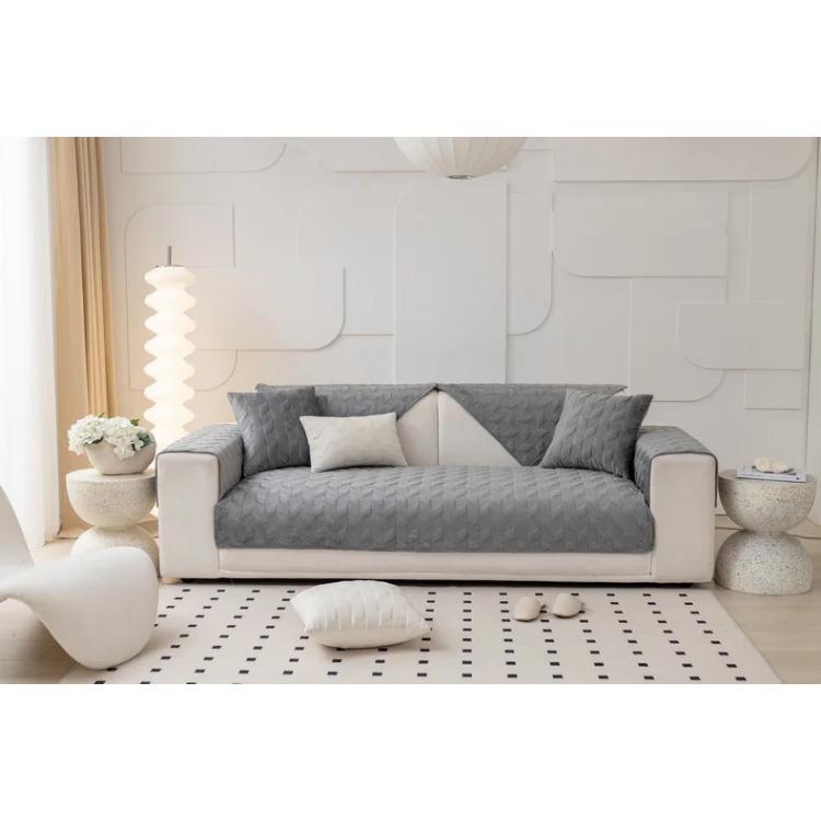 

Бархатная короткая плюшевая подушка, простой зимний чехол для дивана, зимнее голландское полотенце, чехол для дивана, противоскользящий утолщенный 70X70