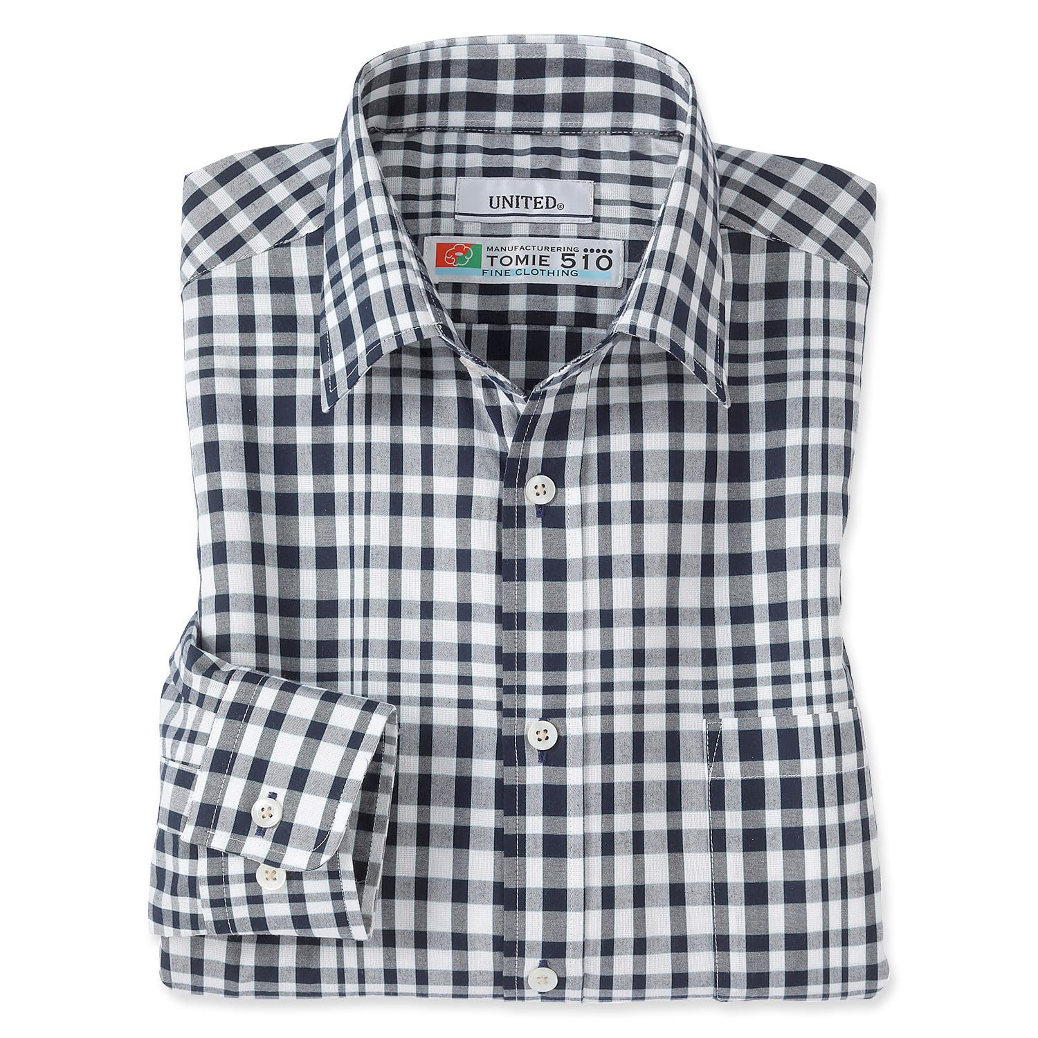 

сделано в Томие темно-синий [UNITED] рубашка с длинным рукавом, Япония, Kobo, мужская (Л, проверка)