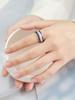 Anello Arcobaleno Multicolore Donna Uomo Lebian Gay Matrimonio Fidanzamento Regalo San Valentino Gioielli in Acciaio Inossidabile