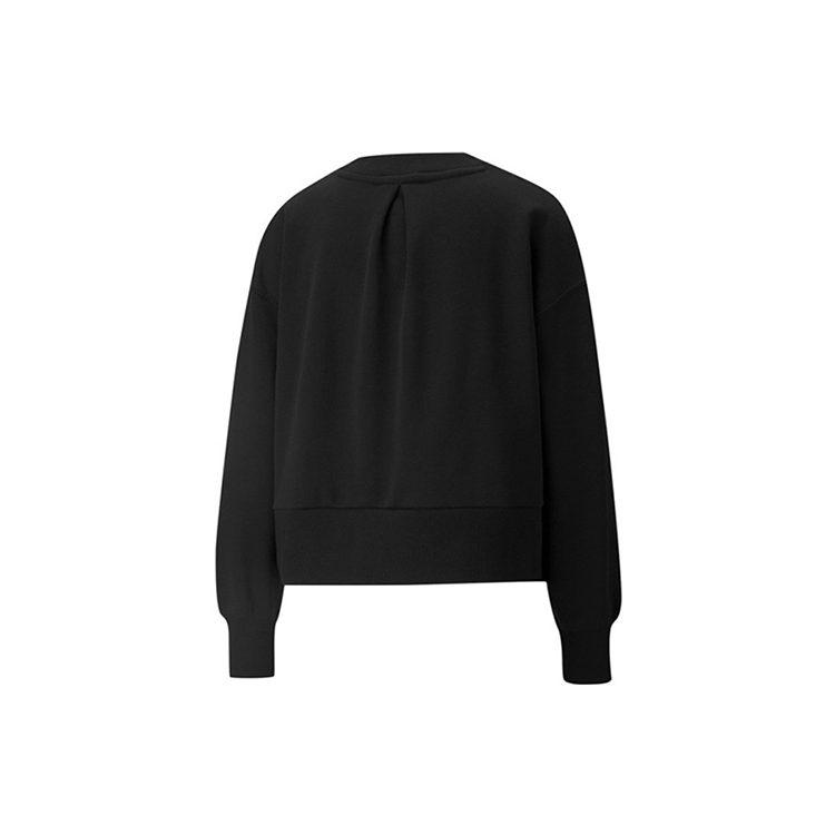 Puma CLASSICS Sweatshirts Women's Black Crew Neck Moderate Regular 534370-01