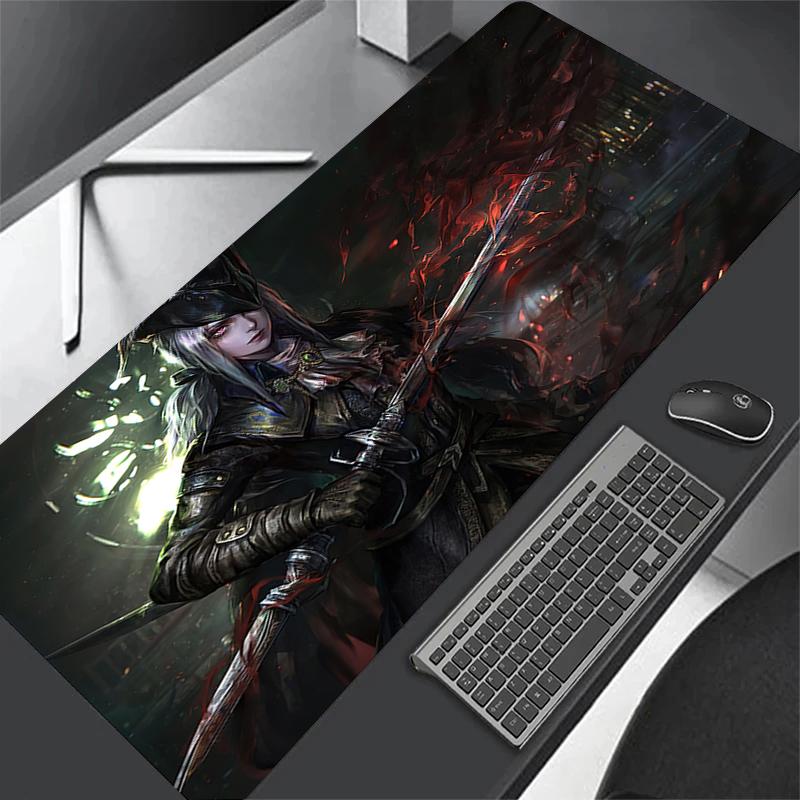 XXL Computer Anime Bloodborne Gamer XL Desk Mat Large Size Gaming Mousepad PC Keyboard Carpet Overlock Table Mouse Pad x