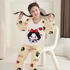 Girls Flannel Pajama Set Cartoon Print Long Sleeve Sleepwear Kids 8 Years Winter Home Outfit