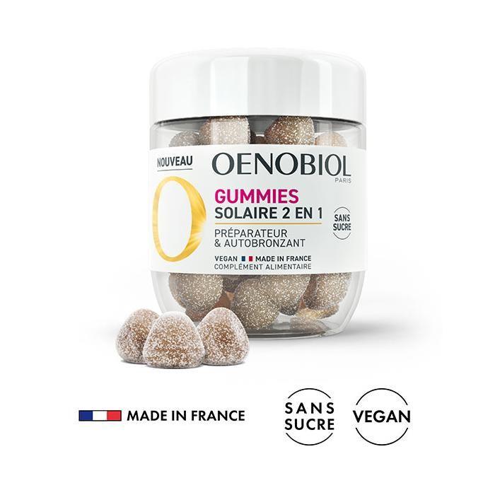 Complément alimentaire - OENOBIOL - Gummies Solaires - 60 Comprimés - Vegan - Protection UV