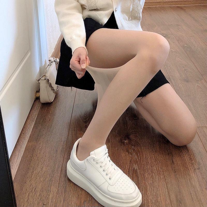 Damen Übergröße Ultra-Dünner Schwarzer Seiden Unsichtbarer Bodystrumpf: Hängerfreier Frühling/Herbst-Stil