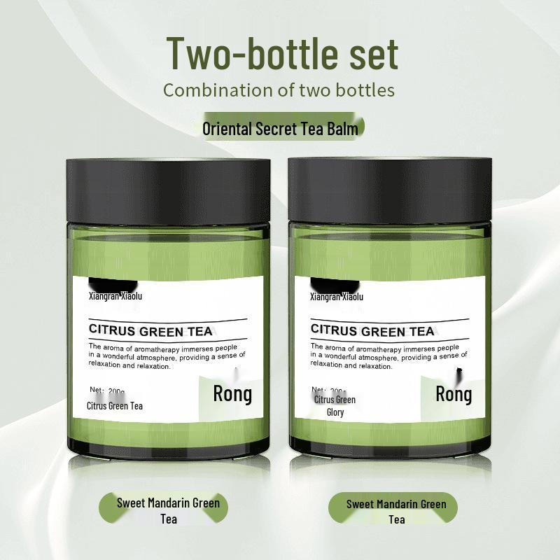 2025 Long-Lasting Tea Scent Car Air Freshener: Advanced Solid Balm for Car Interior Fragrance