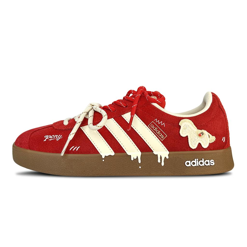 Adidas Vl Court Classic Sweet Fun Pony, Horse Year CNY Limited, Spring Festival Blessing, Playful Low top KK3774(Team1884-)