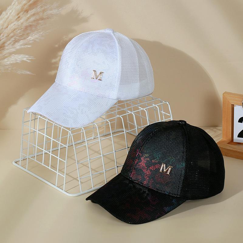 Fashion net cap women's summer versatile gradual change camouflage baseball cap fashion mesh shade cap tide