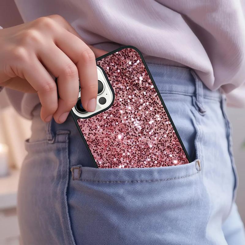 Stars Golden Sparkle Phone Case For iPhone 17 Air 15 16e 14 13 Pro Max Coque 12 11 Pro Max PLUS Cover