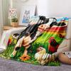 Cattle Print Flannel Blanket, High Quality Comfortable for All Seasons, Home Decor, Warmth and Comfort, Perfect for Christmas Gifts