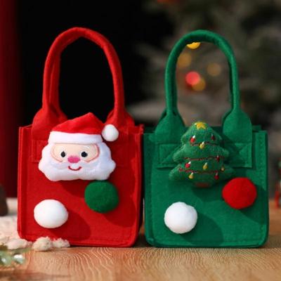 Saco de Presente de Natal Saco de Presente Saco de Lona Bolsa de Mão Véspera de Natal Saco de Embalagem para Levar à Mão Maçã do Amor