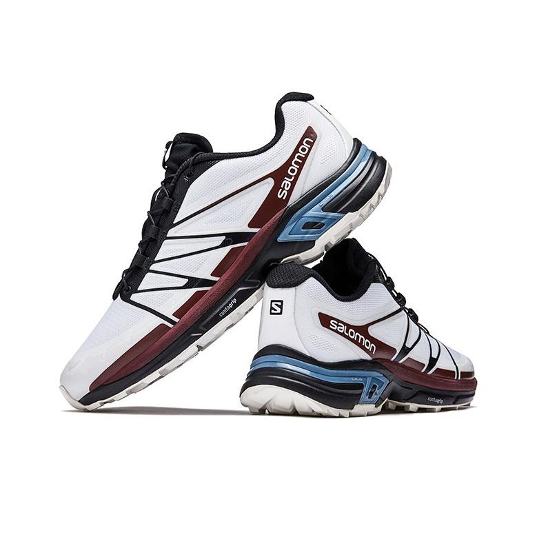 SALOMON X They Are XT-Wings 2 Lace-Up PU Mesh Fabric Shock Absorbing Slip-Resistant Wear-Resistant Supportive Low-Top Running Shoes L41313800
