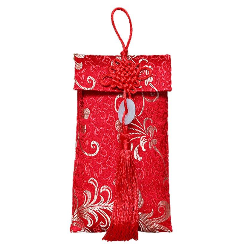 Brocade Fabric Wedding Red Envelope Cloth Art Big Wedding Creative Changed Red Envelope Bag