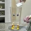 Cute Transparent Trash Can for Home and Office