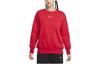 Nike Sportswear Phoenix Fleece Solid Color Crew Neck Fleece Lined Casual Long Sleeved Shirt Sweatshirt Women's DQ5734-657