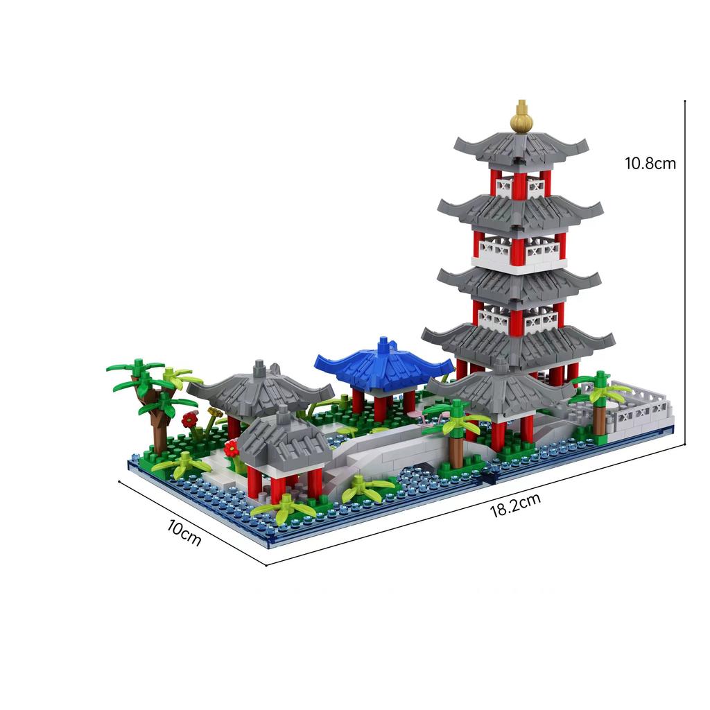 Hangzhou West Lake Assembled Building Blocks 1560 Pieces Difficult Building Toys Christmas Gifts Birthday Gifts Suitable for