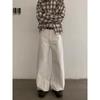 American Retro Silhouette Jeans Men's and Women's Trendy Brand High-end Loose Wide-leg Cleanfit High-end Pants