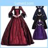 Elegant Renaissance Gothic Womens Victorian Maxi Dress Perfect For Cosplay