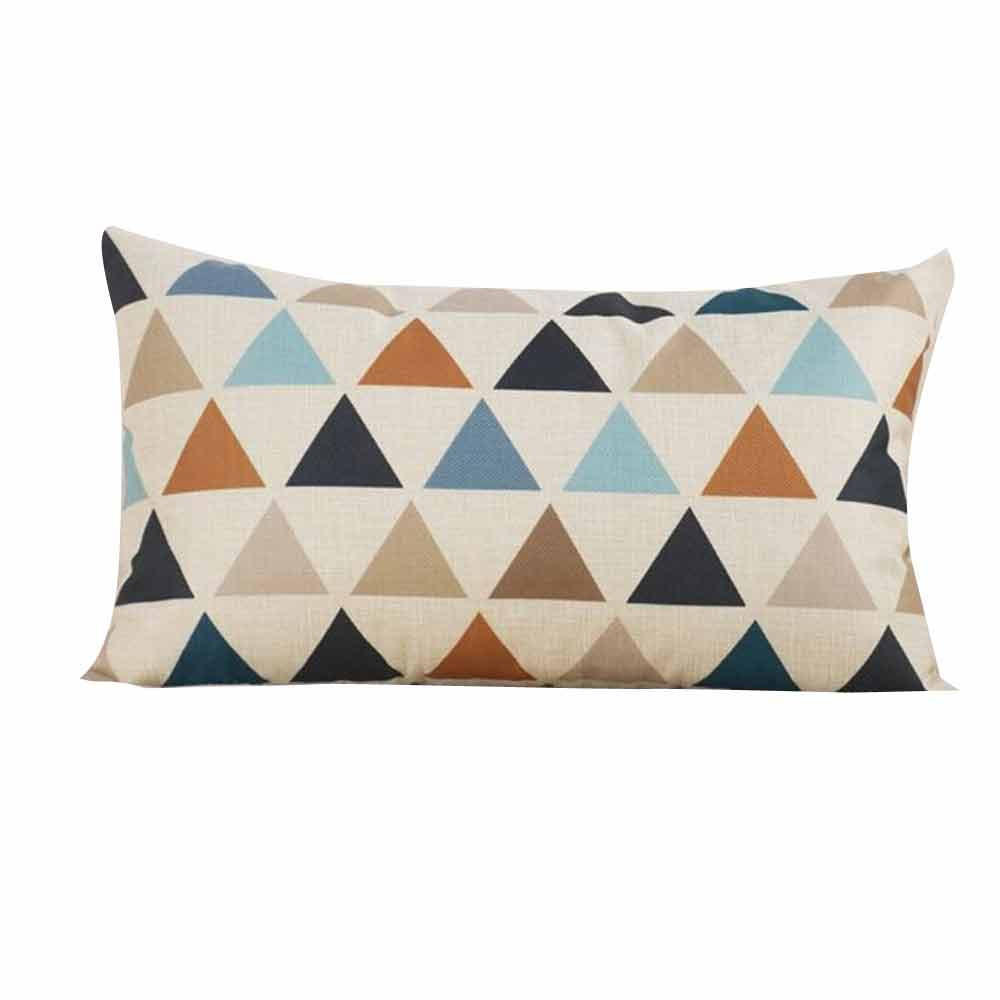 Rectangle Cushion Cover Silk Throw Pillow Case Pillowcase 