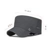 Men's Summer Sunshade Hat  Outdoor Breathable Mesh Hat Sunscreen Thin Adjustable Flat Top Hat