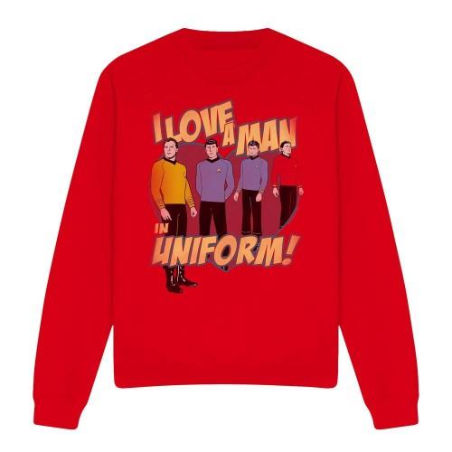 Star Trek Unisex Adult Man in Uniform Sweatshirt