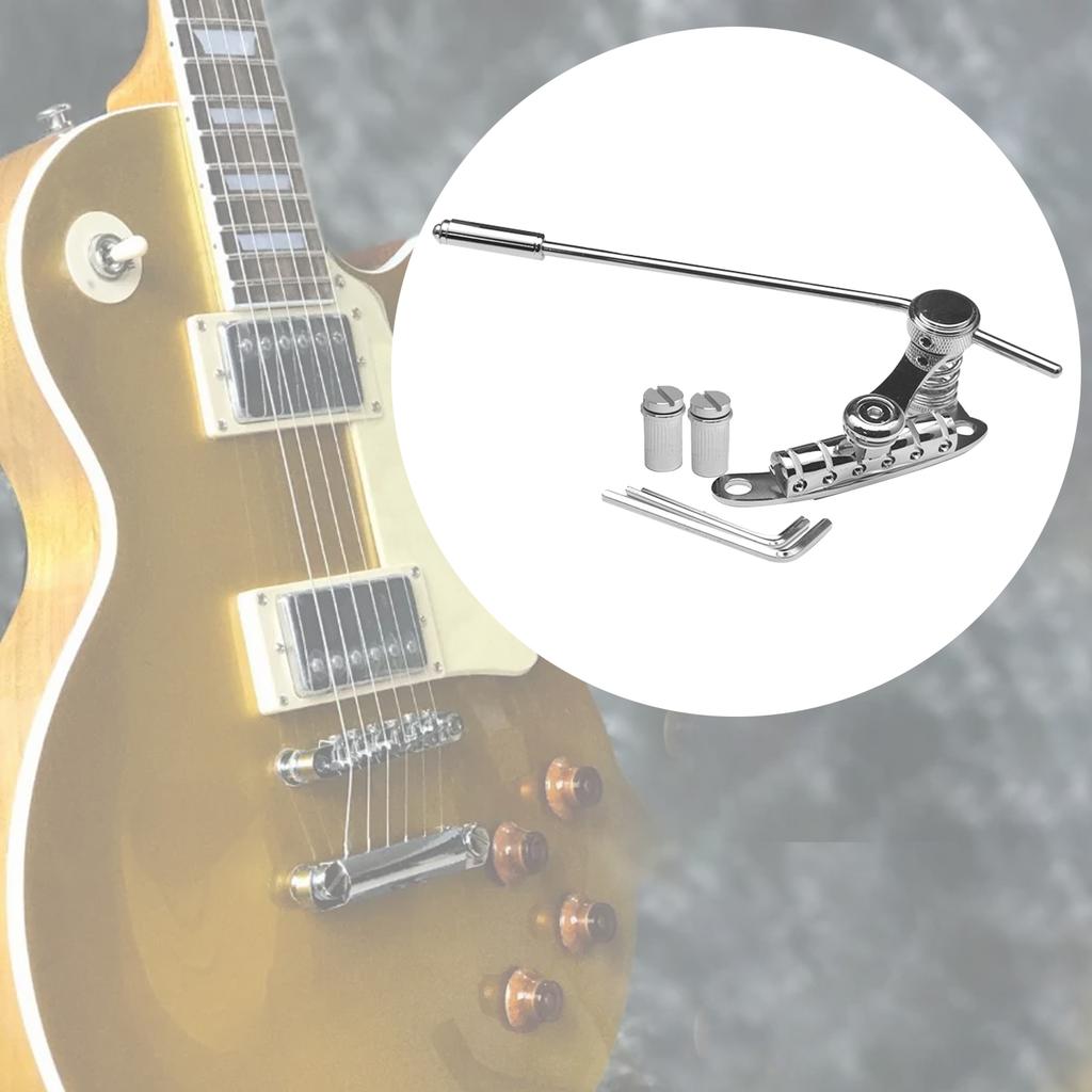 Guitar Tremolo Bridge LP Guitar SG Electric Guitars Metal Tailpiece Vibrato Bridge for Exercise Show Replace Stage Maintain