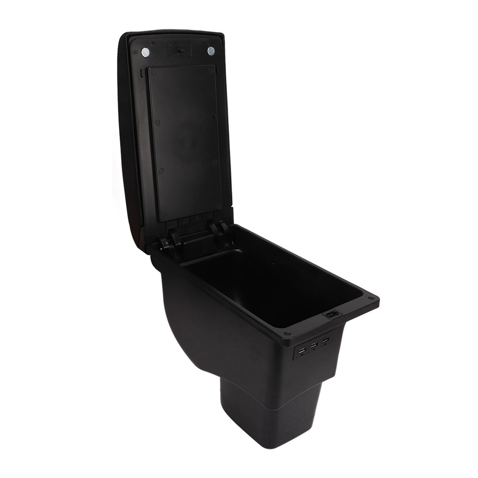 

Двухслойный бокс подлокотника центральной консоли с 3 USB-портами, улучшение интерьера автомобиля, замена для Kia Soul 2006-2017