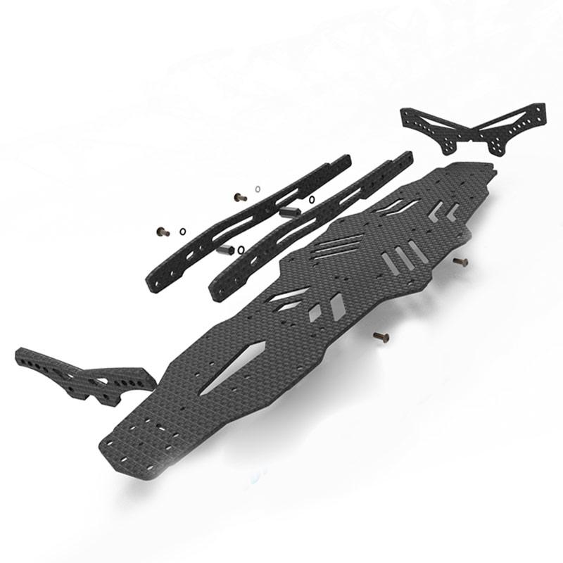 Carbon Fiber Frame Chassis Kit For 1:10 Mst Rmx 2.0 RRX 2.0 RC Drift Car