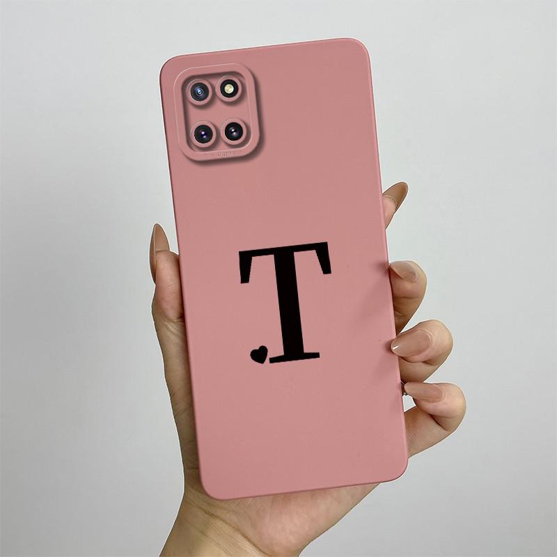 For Samsung Galaxy Note10 Lite Case SM-N770F 6.7'' Cute Initial Letters Cover Soft TPU Phone Case For Samsung Note 10 Lite Bags