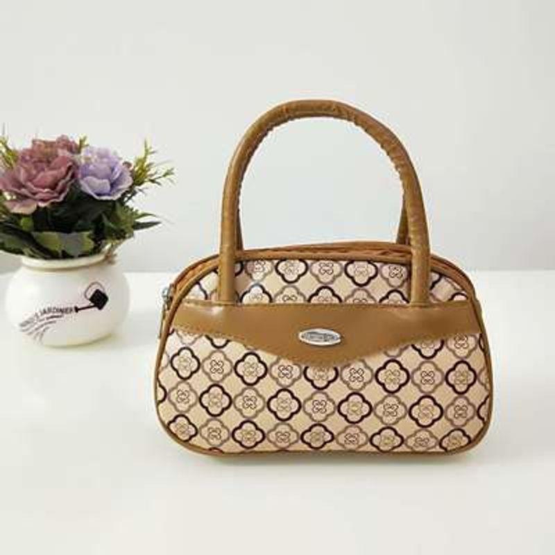 

Pu Mini Middle-Aged Mom Shopping Portable Coin Purse 805# New arrival yellow four-leaf flower