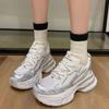 Small platform shoes casual sports shoes women's 2025 spring and autumn new silver inner height increase Paris dad shoes