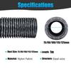 Nylon Diesel Heater Hose Heavy-Duty Air Ducting Flexible Exhaust Pipe  RV Camping Truck Tent
