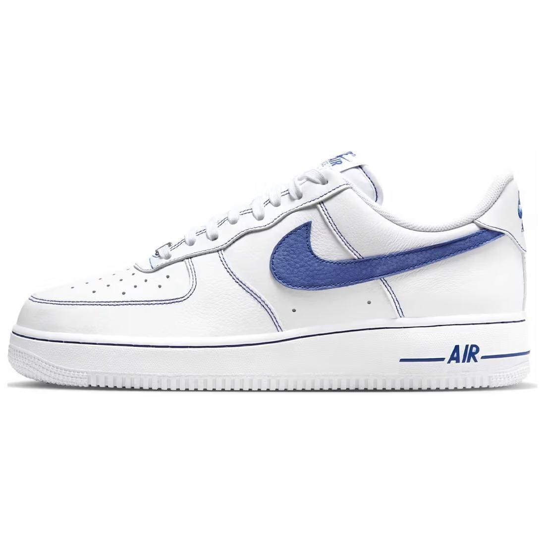 Nike Air Force 1 Low  07 LV8  White Deep Royal Blue  Men s HQ2037-100 EU 44