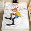 1PC Pippi Longstocking Print Flannel Blanket, High Quality Comfortable for All Seasons, Home Decor, Warmth and Comfort, Perfect for Christmas Gifts115
