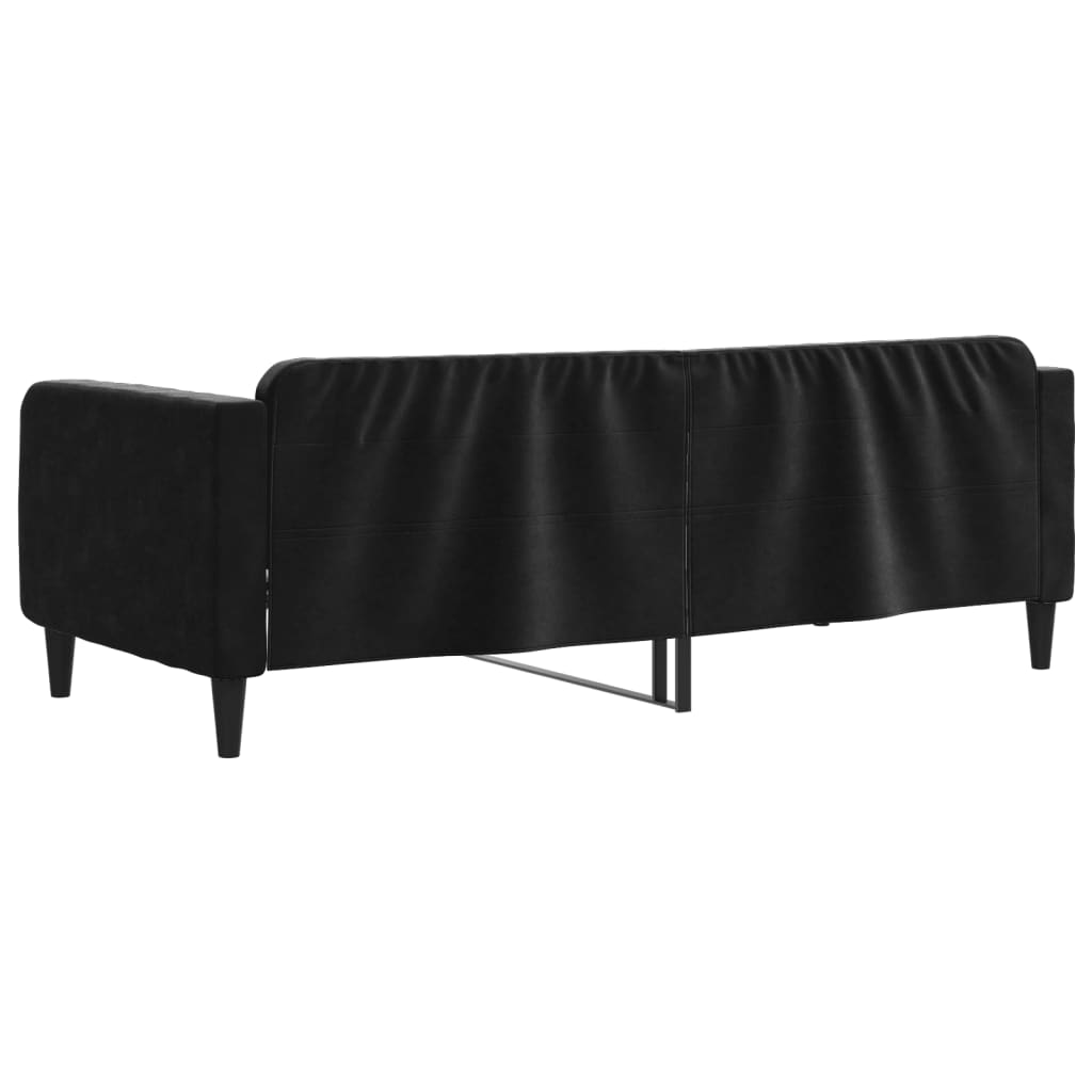 Daybed Black 100x200 cm Velvet