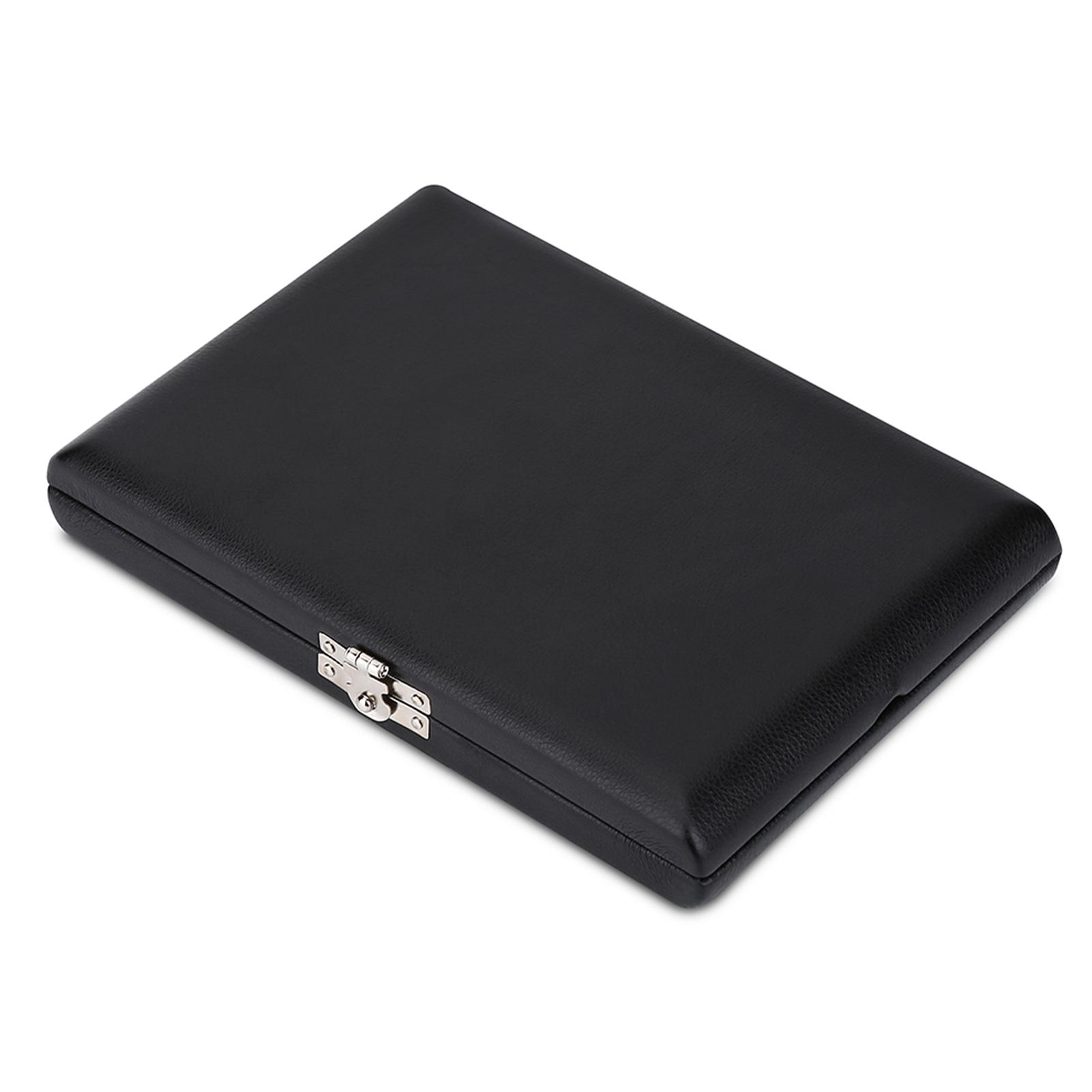 Fa   PU Bőr Borítású Nádsíp Tartó Tárolódoboz 10 12 20 db oboa nádsíphez 12 Piece Set black