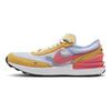 Nike Waffle One su raišteliais Neslystantys Amortizuojantys Žemi Kasdieniai Bateliai Vaikams Snikeriai Oranžinės Baltos Spalvos DC0481-700