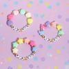 Big Sister Bracelets, Heart Charm Beads Stackable Bracelet Surfer Stretch Accessories Jewelry Gift for Big Sis